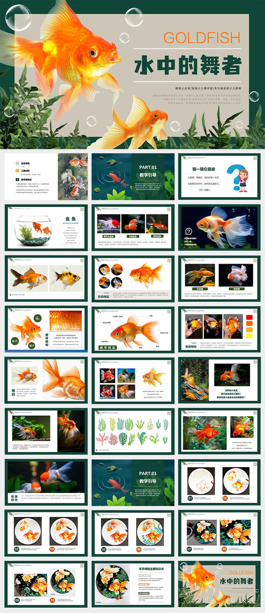 《水中的舞者：金鱼的色彩世界》油画棒/油水分离/图片写生/自动发货：下单后，点击手机短信中收到的链接，即可获取文件下载的链接；如有任何问题，可添加客服微信hm33268获得帮助。 商品图2