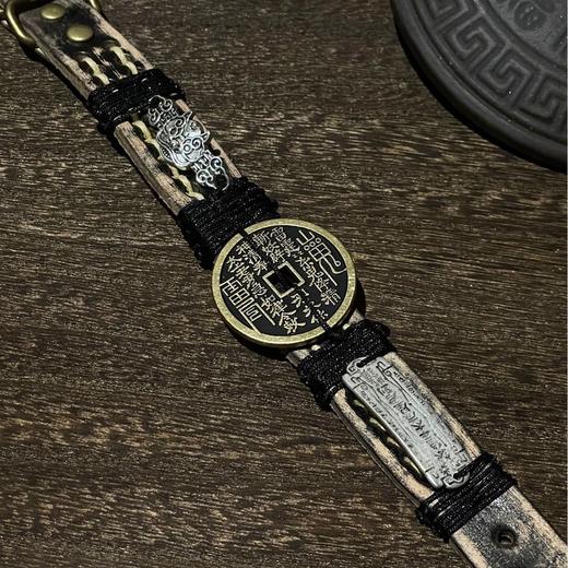 新中式文创五帝钱潮流手链复古风原创手绳 手环 商品图1