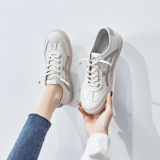 ZHR撞色小白鞋运动鞋女秋季软底女鞋子女百搭学生高颜值校园 商品图6
