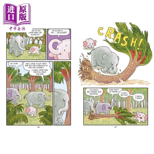 【中商原版】桥梁漫画 野外生存大象的明星 Surviving the Wild Star the Elephant 英文原版 儿童动物故事绘本 图画图像小说 商品图3