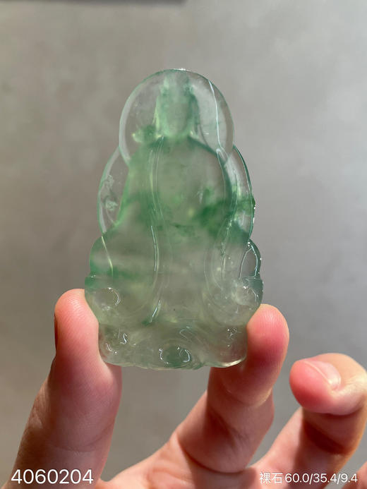 玻璃种飘翠普贤菩萨素件【4060204】具体价格微信咨询 商品图5