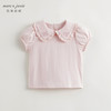 马克珍妮女童绣花娃娃领泡泡袖短袖T恤儿童上衣夏装新款240706 商品缩略图0
