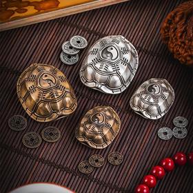 黄铜做旧国风原创龟壳文创解压玩具摆件