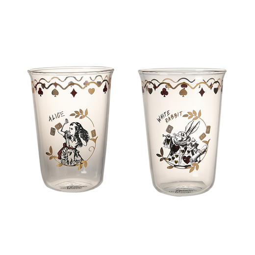大英博物馆 爱丽丝漫游奇境系列 奇幻茶话会 玻璃对杯 套装礼盒 送朋友 生日礼物 商品图4