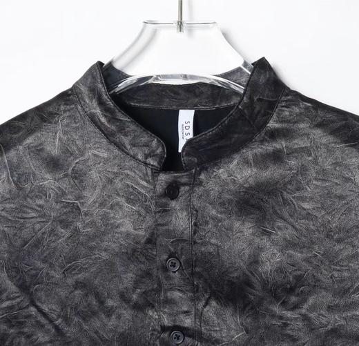 T755夏季新款炒雪花做旧款polo衫时尚百搭潮流男女短袖复古重磅上衣 商品图1