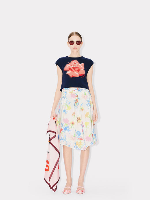 KENZO 半身裙女  FE52JU1839O8-02 OFF WHITE. 商品图2