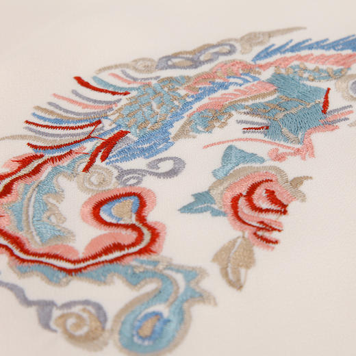 PF832斯尔丽2024新中式国风立领刺绣花纹盘扣直身型改良式旗袍连衣裙 商品图5