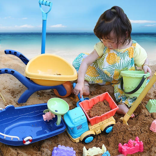 活石（LIVING STONES）儿童沙滩玩具套装大号户外海滩海边挖沙池沙土神器铲子和桶工具 商品图5