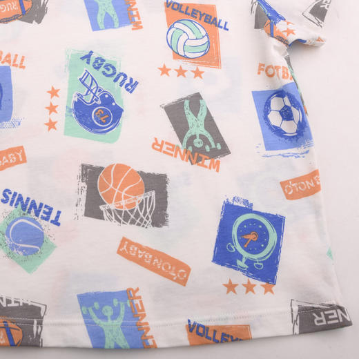 棉果果夏季新品男童纯棉短袖T恤M212140224279 商品图3