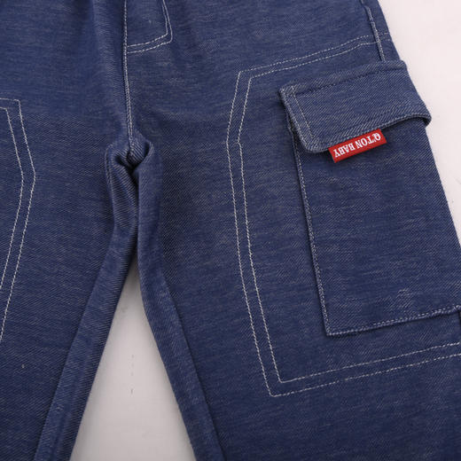 棉果果夏季新品男童仿牛仔针织长裤M212201324266 商品图1