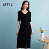 EITIE爱特爱夏季时尚简约通勤纯色修身连衣裙7407150 商品缩略图0