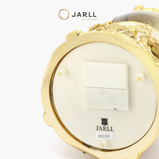 JARLL 150MM 旋转木马音乐盒水球 PE2103 金色 商品图3