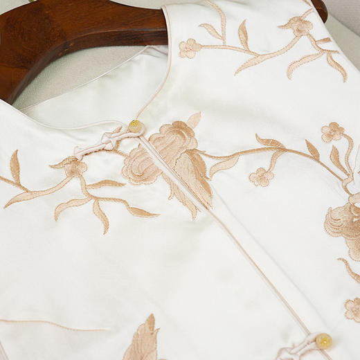 复古民族风，改良盘扣圆领坎肩重工刺绣背心马甲OG-9721 商品图3