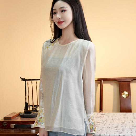 改良复古新中式，唐装汉服国潮刺绣中国风上衣OG-9674 商品图1