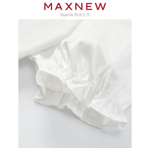 【衬衫】小童撞色花边领泡泡袖甜美衬衫 1N2351301 商品图3