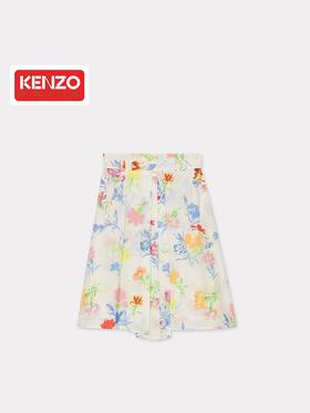 KENZO 半身裙女  FE52JU1839O8-02 OFF WHITE.
