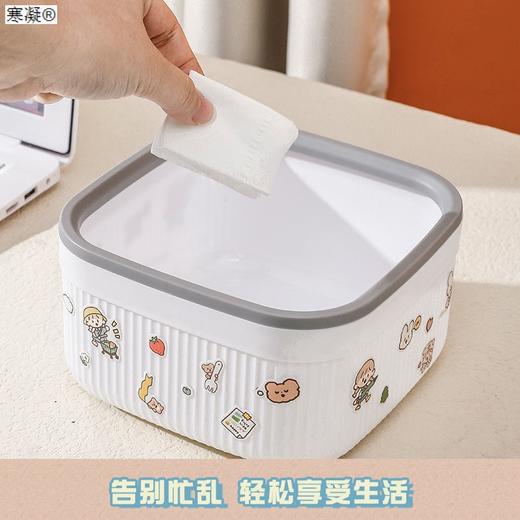 「9.9元包邮！拍2送1」桌面垃圾桶迷你可爱桌上茶几ins风收纳整理桶小号轻奢创意居家日用纸篓筒 商品图2