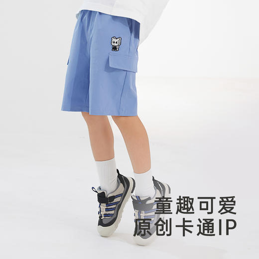 英氏婴童短裤吸湿速干男宝宝户外运动裤子夏季新款儿童牛仔裤 商品图2