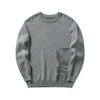 墨麦客男装条纹撞色针织衫男2024春新款圆领自发热男士毛衣20475 商品缩略图6