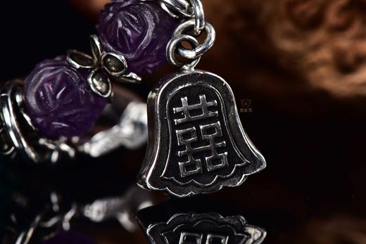 【双喜临门】紫琉璃老银手串-YS2403135 商品图5