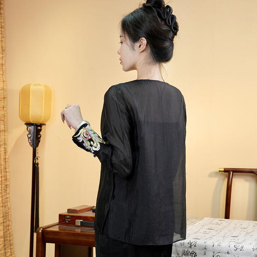 改良复古新中式，唐装汉服国潮刺绣中国风上衣OG-9674 商品图2