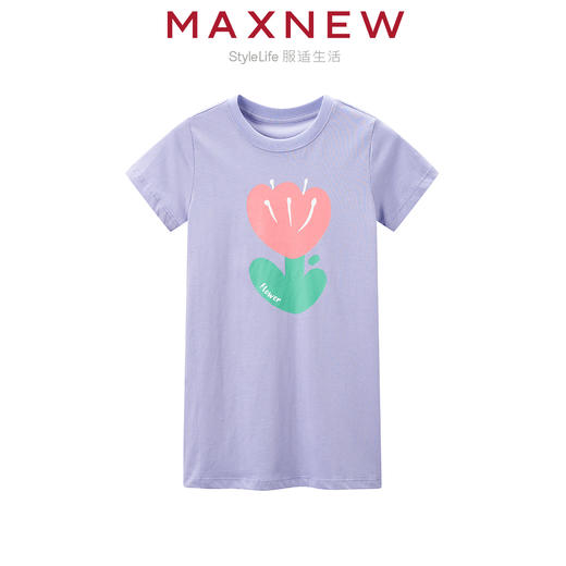 【T恤】童装云感棉抗菌可爱花朵印花T恤 1N2351211 商品图1