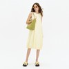 SELFWHO黄色莱赛尔连衣裙女2024新款夏宽松设计感多巴胺法式裙子 商品缩略图2