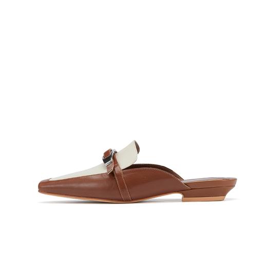 westory2024春季新款法式全优雅舒适半拖鞋后空鞋穆勒拖鞋S24AH57601 商品图2