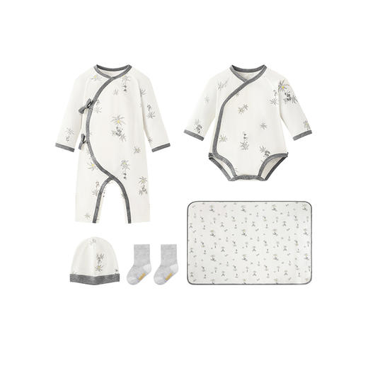 [商场同款]英氏婴儿礼盒高档宝宝出生礼物送礼满月5件套百日礼 商品图5