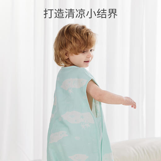 【商场同款】英氏婴儿睡袋春夏款背心式新生儿防踢被儿童 商品图2
