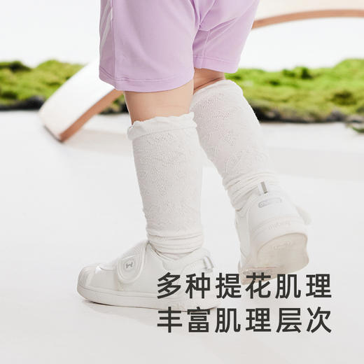 【新品】英氏儿童抑菌袜子女宝可爱过膝长袜2024春季新品袜子 商品图2