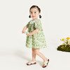 迷你巴拉女童连衣裙宝宝可爱娃娃领泡泡袖纯棉清新印花公主裙 商品缩略图2