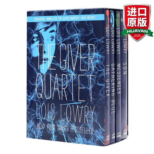 Collins柯林斯 英文原版 记忆传授人四部曲盒装 The Giver Quartet Boxed Set Lois Lowry 历史刺绣人 森林送信人 儿子 纽伯瑞儿童文学小说 全英文版 商品图0