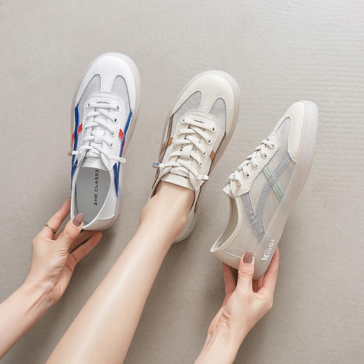ZHR则则耐磨防滑低帮休闲2024春季新款透气百搭运动休闲女鞋 商品图4