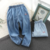 【今夏必备，时尚百搭！】2024新款童装夏季天丝儿童牛仔裤，宽松男女童牛仔裤幼儿园日常服-lm！-ry 商品缩略图1
