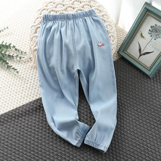 【今夏必备，时尚百搭！】2024新款童装夏季天丝儿童牛仔裤，宽松男女童牛仔裤幼儿园日常服-lm！-ry 商品图7