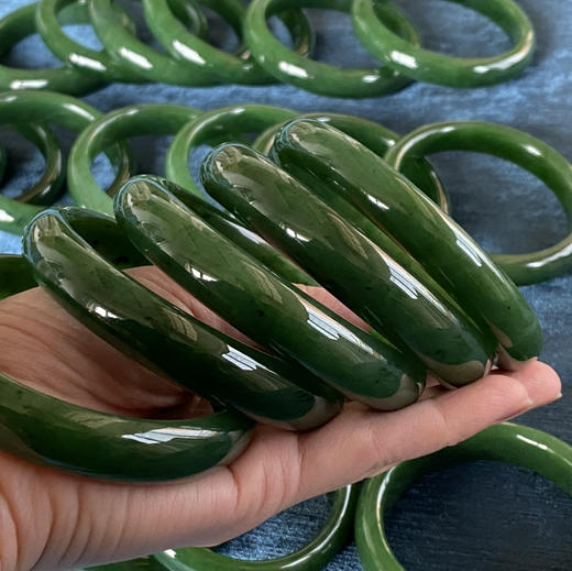 和田玉（碧玉）手镯-平安镯（手镯圈口请备注留言） 商品图2