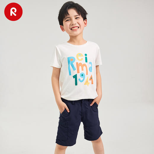 reima男女儿童大童短裤新款休闲舒适弹力运动黑色速干弹力裤子 商品图4