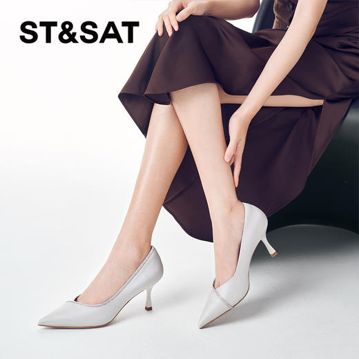 星期六优雅钻条尖头细高跟SSC1111364 商品图5