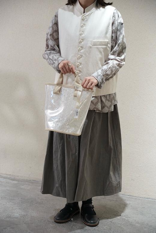 ECOLE DE CURIOSITIES 米白柔软棉斜纹布马甲 商品图1