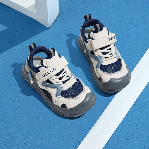 百丽品牌直发【儿童夏季镂空透气包头凉鞋】守护宝贝清爽一夏、轻盈舒适，让孩子穿上就不想脱下，百丽BL3218 商品图3
