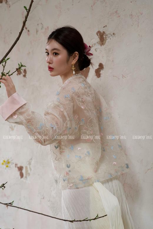 【门店同款】ENJOY夏季云敛-蓝粉玉露中式外套 157151317 商品图5