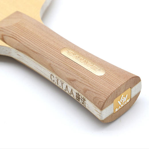 Sanwei三维康诺桧M1乒乓球底板球拍3层纯木结构弧圈练功型乒乓球拍 商品图2