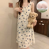 【超甜美！泡泡棉吊带睡裙】自带胸垫，告别文胸，免穿内衣，超舒服！睡衣夏季带胸垫可拆卸梭织少女连衣裙子家居服 商品缩略图9