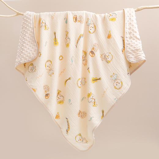 【AB双面可用！安抚保暖双重呵护】豆豆毯婴儿a类绉布童被抱被豆豆绒盖毯幼儿园宝宝卡通四季空调被 商品图12