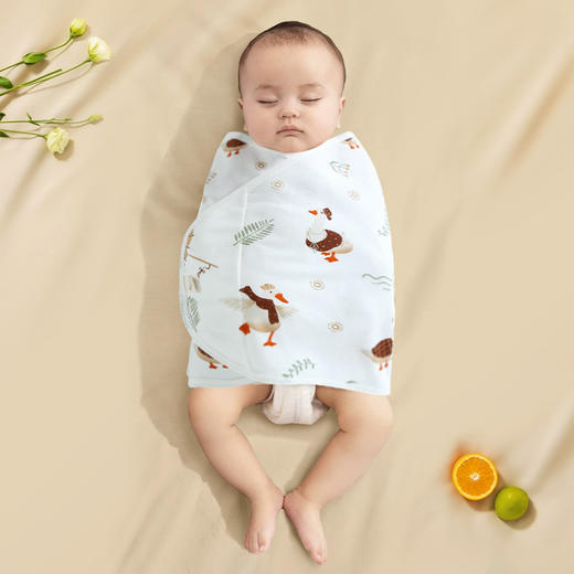 【2条装！限时特价】婴儿防惊跳睡袋包巾春秋a类款纯棉夏季新生儿襁褓巾宝宝睡觉包裹 商品图8