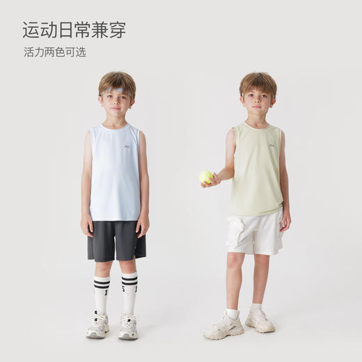 【凉感防晒】马克珍妮男童休闲运动背心儿童上衣夏装新款240606 商品图1