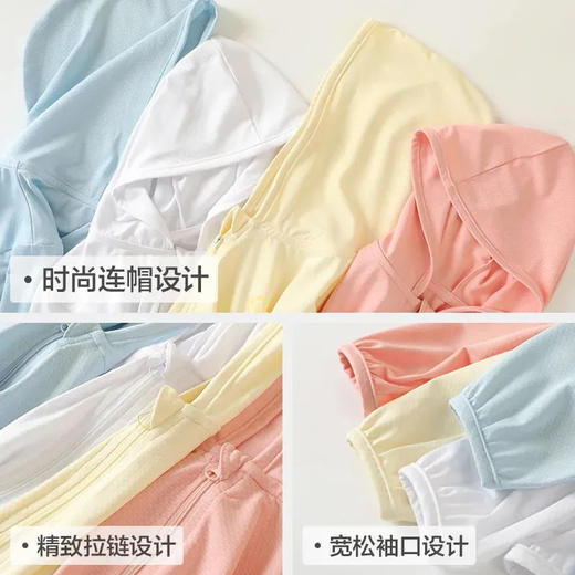 【超百搭，清新好看透气舒适！】upf50+儿童冰丝防晒衣夏季透气男女童，宝宝轻薄防晒服防紫外线外套，光滑凉爽告别夏日粘腻-QQ 商品图2