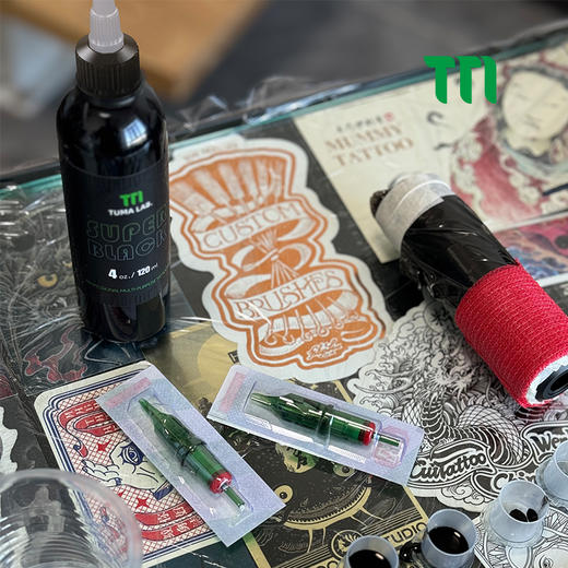 途马进口纹身黑色料割线打雾三倍黑小颗粒水性惊蛰刺青器材 商品图4
