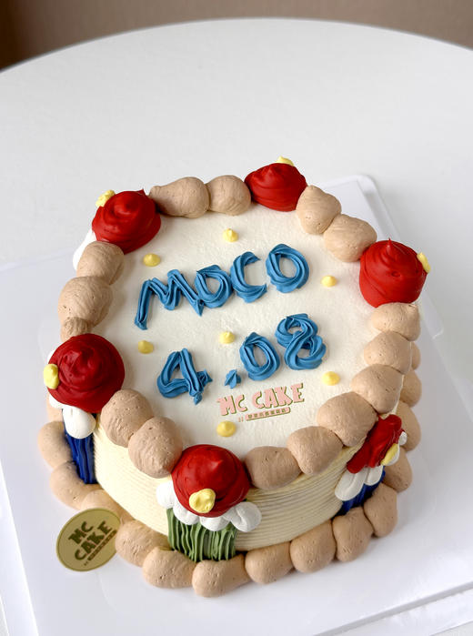 ins复古蜡烛装饰裱花蛋糕 商品图1